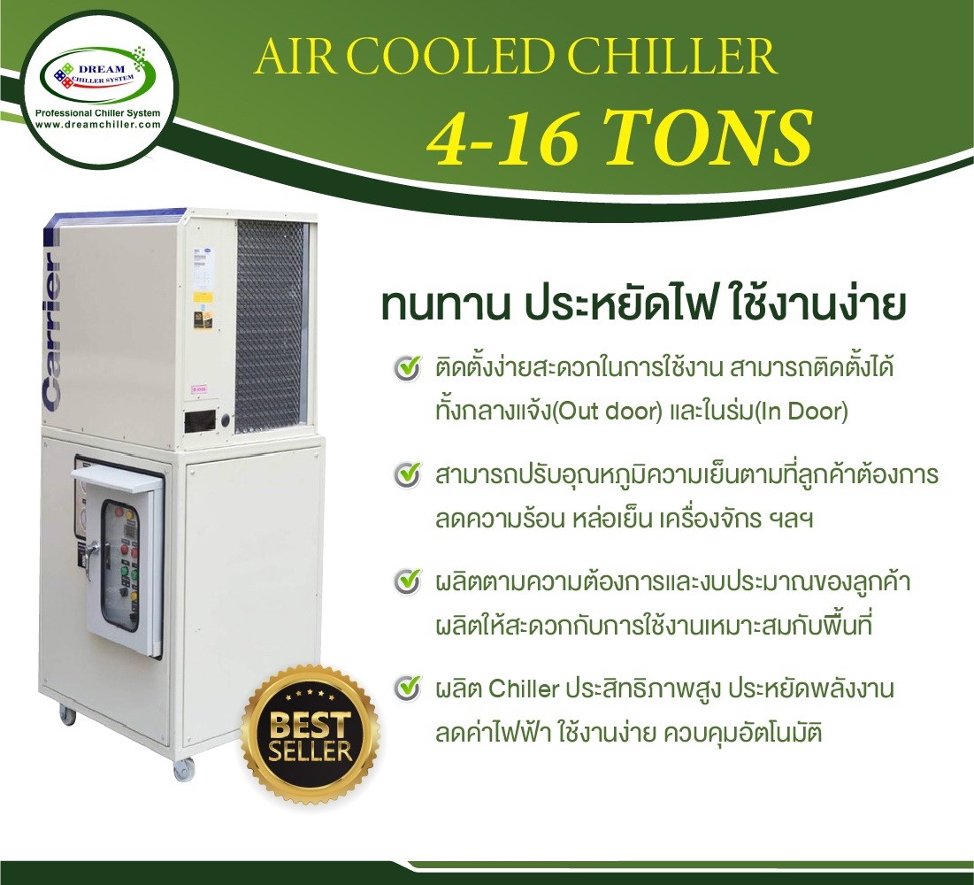 AIR COOLED CHILLER 4 – 16 TONS AIR COOLED CHILLER 4 – 16 TONS